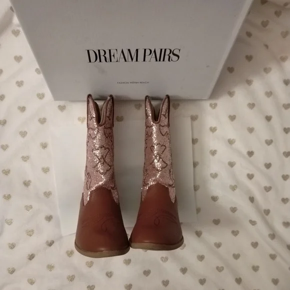 🔥3/$70 Dream Pairs Girl's Cowgirl Boots - Picture 2 of 15